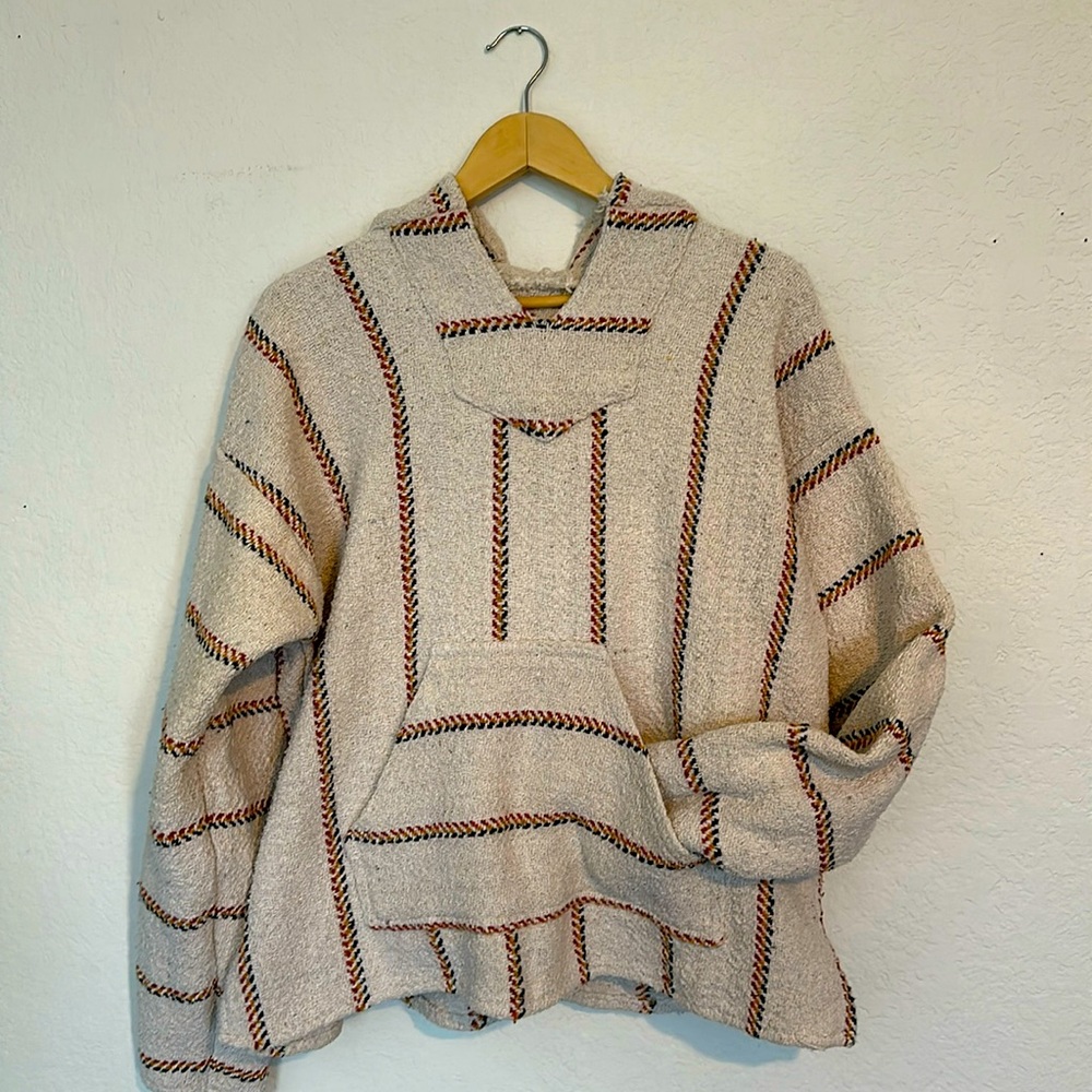 100% Cotton Blend Cream Hoodie